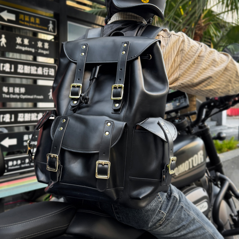 Genuine Leather Backpack - Новые поступления, кожаный рюкзак, роскошная мужская
