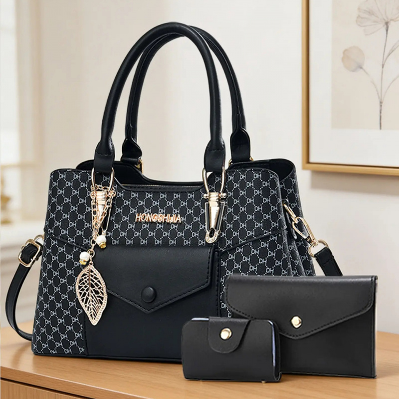 Luxury Bags - Элитные текстурированные вместительные сумки-тоут для поездок