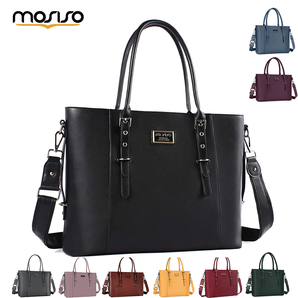 Laptop Bag Leather 15 - MOSISO большая сумка для женщин MacBook