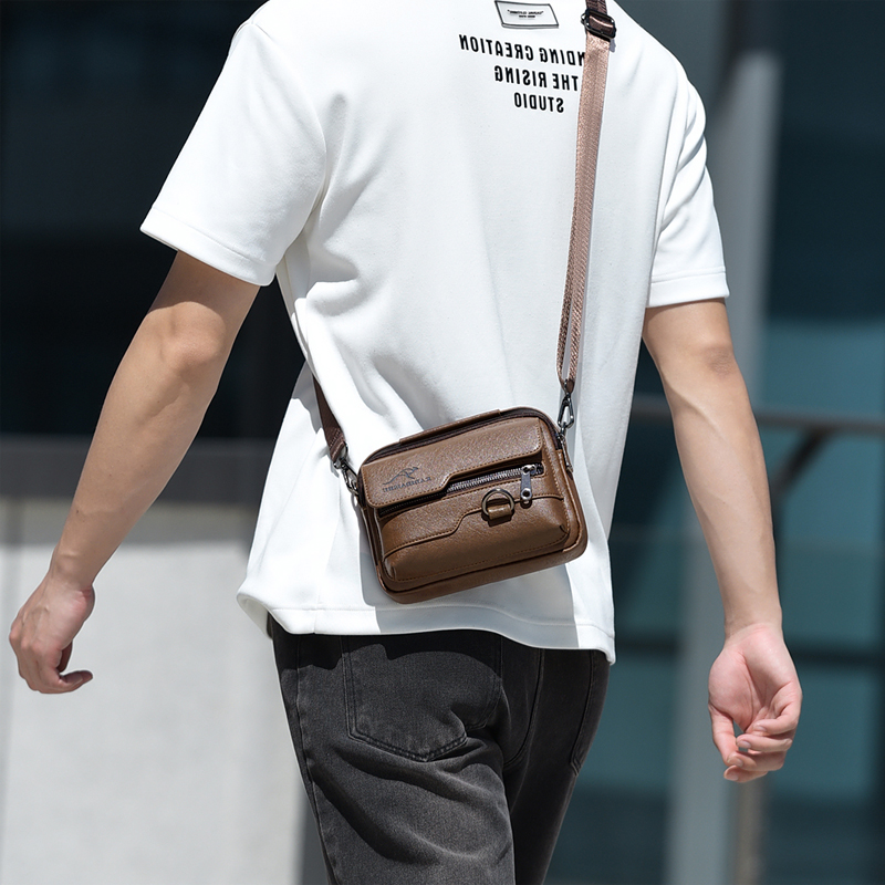 Luxury Bags For Men Brands - Роскошные сумки-мессенджеры бренда Kangaroo, мужские кожаные