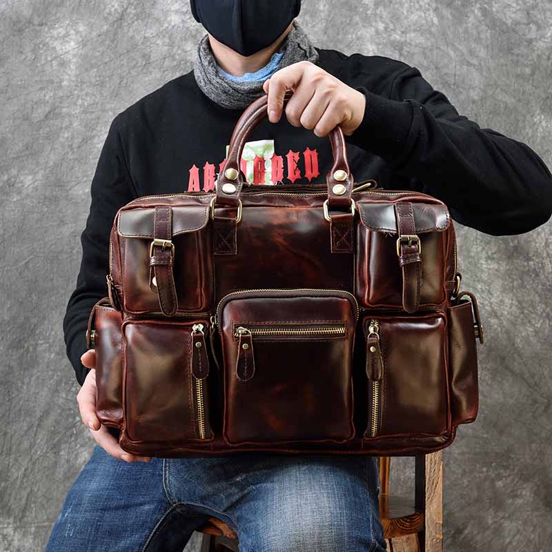 Laptop Bag Leather 15 - Портфель из натуральной кожи для мужчин,