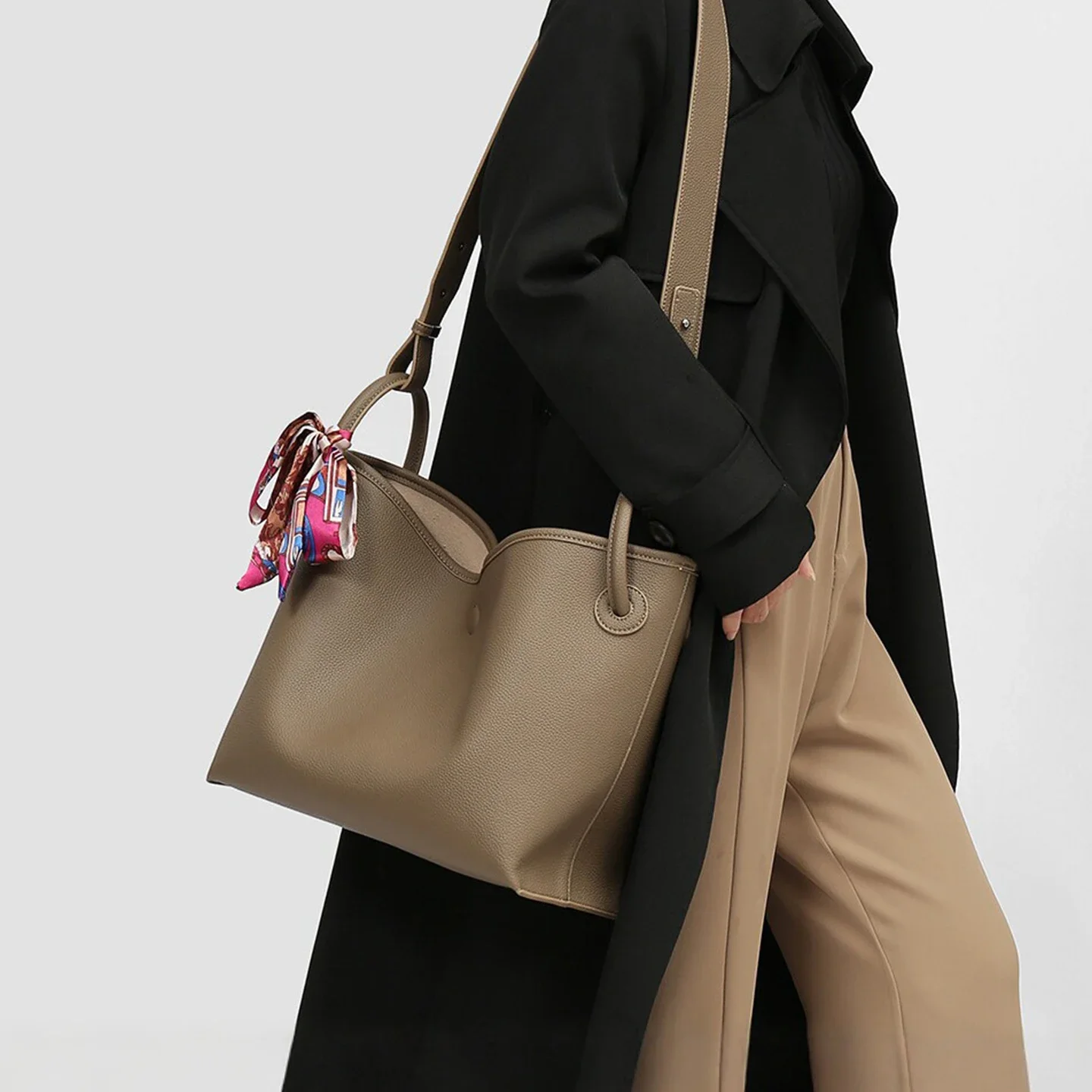 Luxury Bags - Легкая роскошная женская сумка-тоут из искусственной