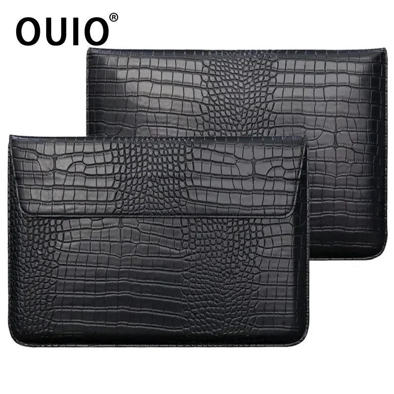 Laptop Bag Leather 15 - Чехол-конверт OUIO из крокодиловой кожи для