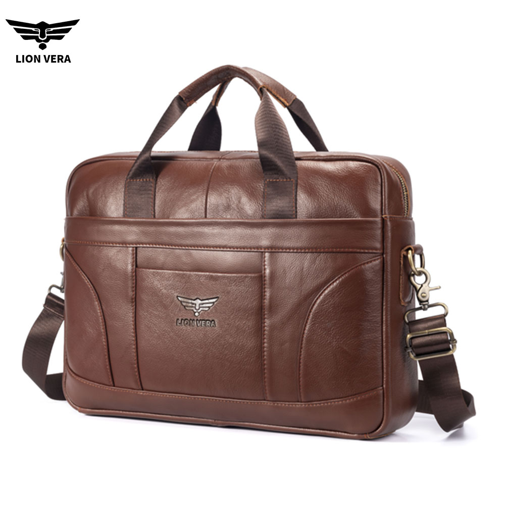 Laptop Bag Leather 15 - LION VERA Натуральная кожа, деловые портфели,