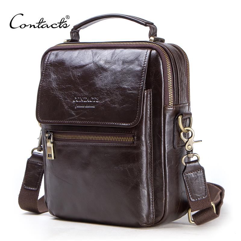 Luxury Bags For Men Brands - CONTACT'S изысканная повседневная сумка из натуральной