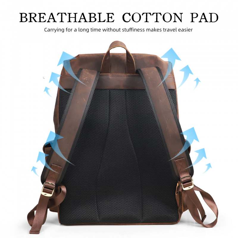 Новые поступления, кожаный рюк – обзор и цена Genuine Leather Backpack