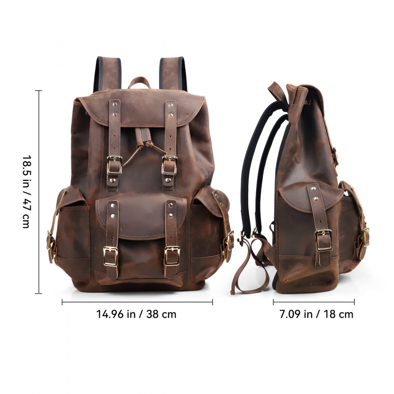 Новые поступления, кожаный рюк – обзор и цена Genuine Leather Backpack