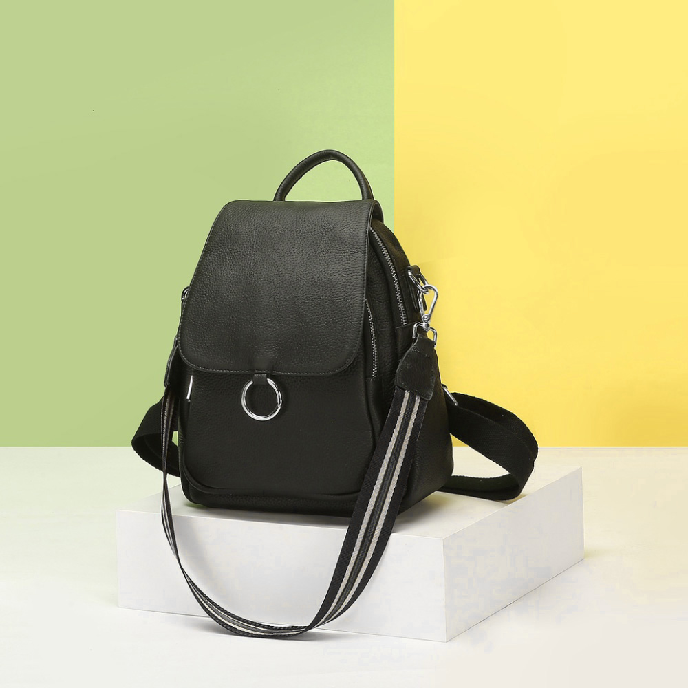 Новый модный женский рюкзак Ze – обзор и цена Genuine Leather Backpack