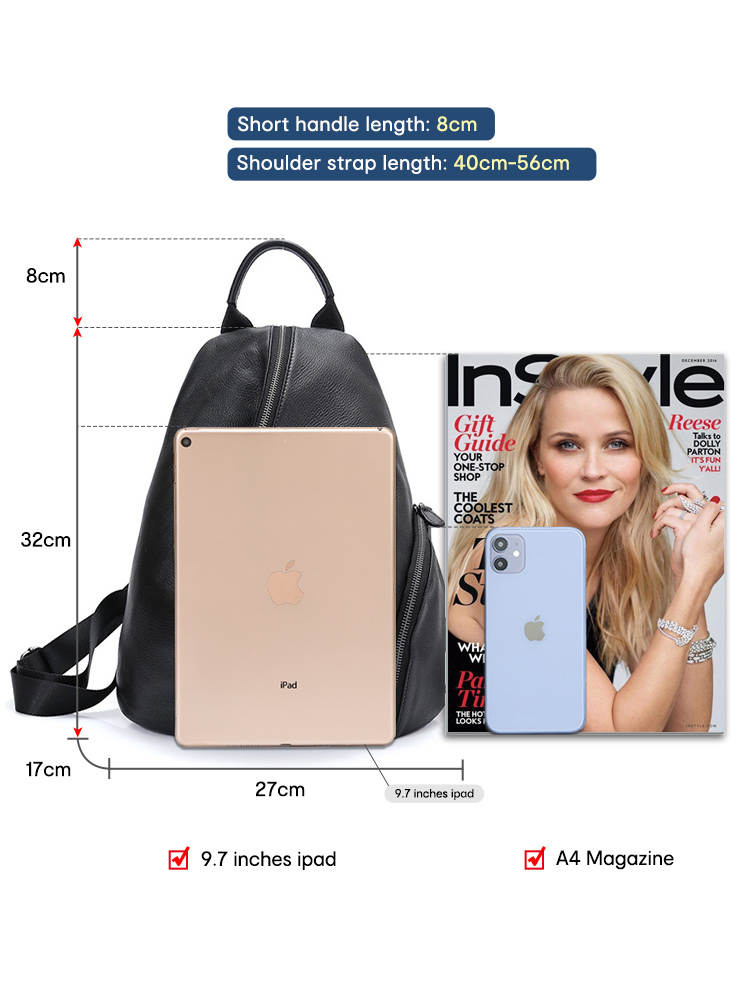 Zency женский противоугонный р – обзор и цена Genuine Leather Backpack