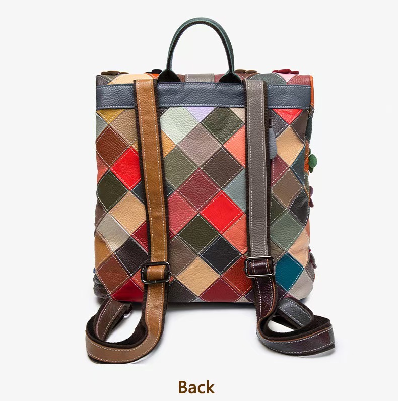 Винтажный женский рюкзак из на – обзор и цена Genuine Leather Backpack