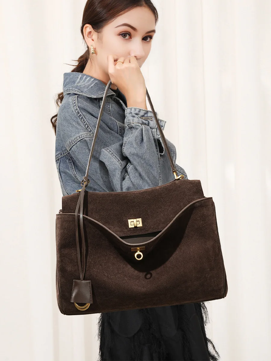 Осенне-зимняя женская замшевая – обзор и цена Luxury Bags Tote