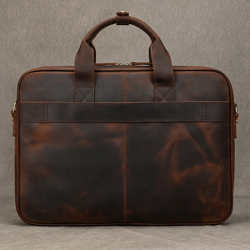 Мужской портфель Crazy Horse и – обзор и цена Laptop Bag Leather 15