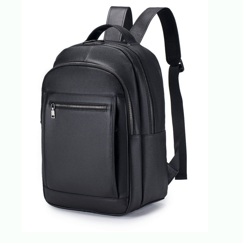 Кожаная мужская сумка на два п – обзор и цена Genuine Leather Backpack