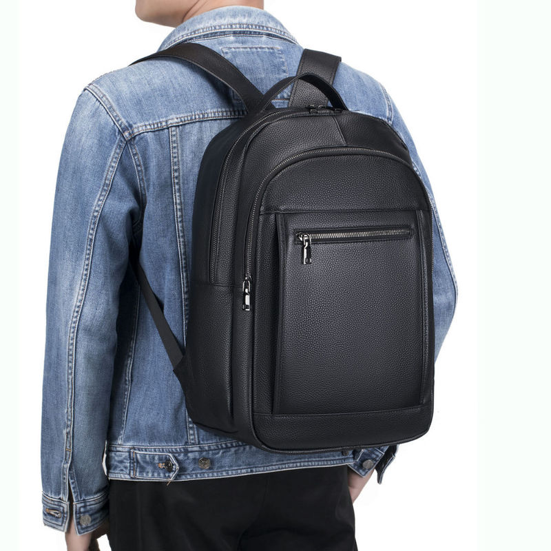 Суперлегкая кожаная сумка чере – обзор и цена Genuine Leather Backpack