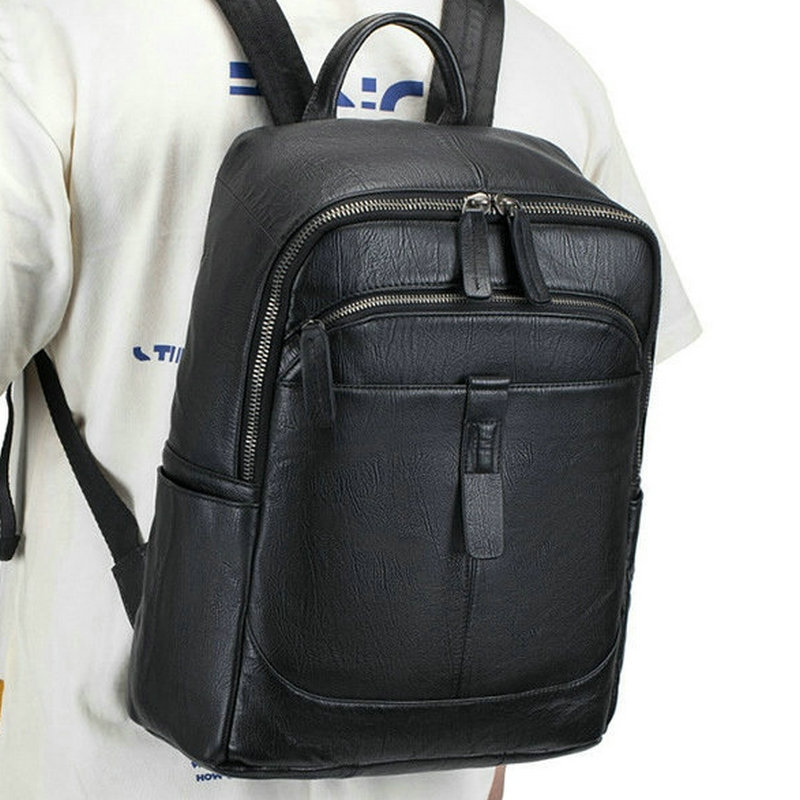 Суперлегкая кожаная сумка чере – обзор и цена Genuine Leather Backpack