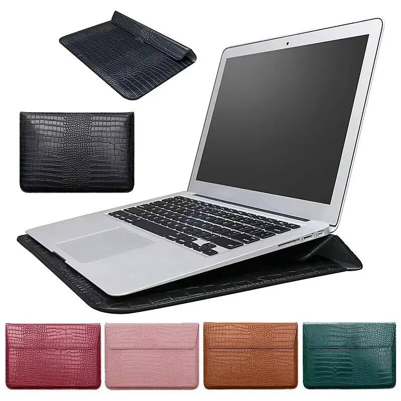 Чехол-конверт OUIO из крокодил – обзор и цена Laptop Bag Leather 15