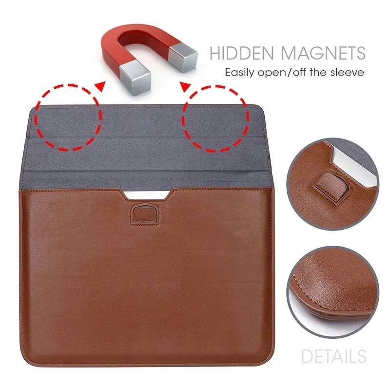 Чехол-конверт OUIO из крокодил – обзор и цена Laptop Bag Leather 15