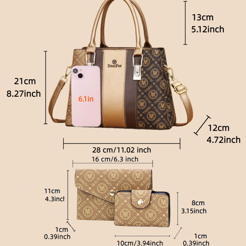 Набор из 3 женских сумок с ком – обзор и цена Luxury Bags