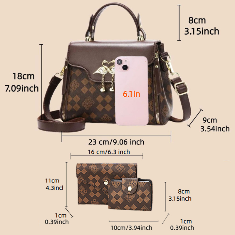 Набор из 3 женских сумок, легк – обзор и цена Luxury Bags