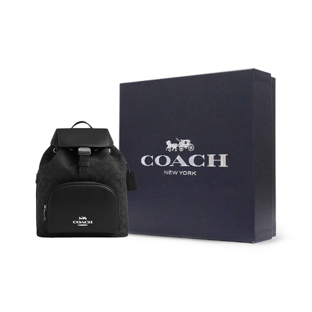 Рюкзак COACH PACE из жаккарда  – обзор и цена Genuine Leather Backpack