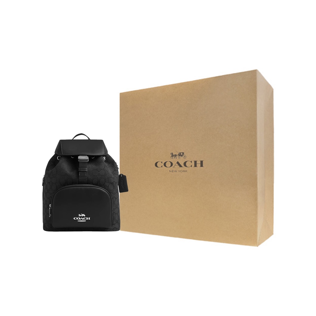 Рюкзак COACH PACE из жаккарда  – обзор и цена Genuine Leather Backpack
