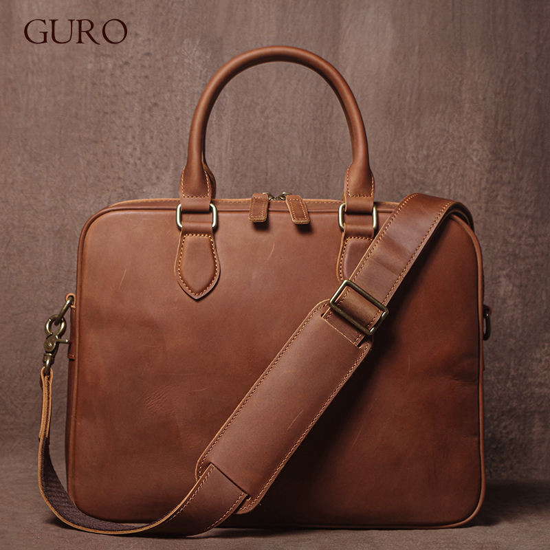 Мужской портфель GURO Crazy Ho – обзор и цена Luxury Bags Tote