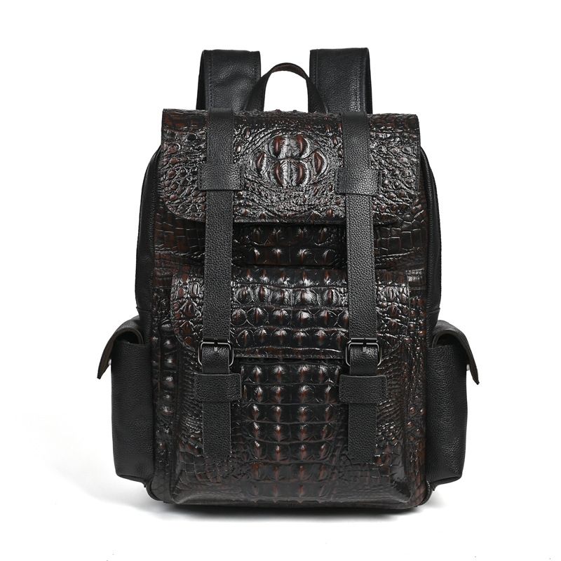 Новый модный мужской рюкзак из – обзор и цена Genuine Leather Backpack