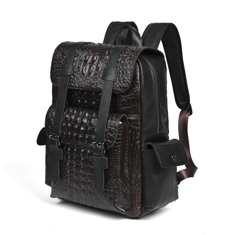 Новый модный мужской рюкзак из – обзор и цена Genuine Leather Backpack
