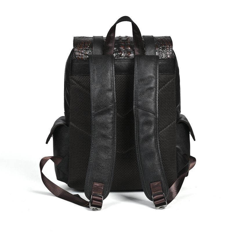 Новый модный мужской рюкзак из – обзор и цена Genuine Leather Backpack